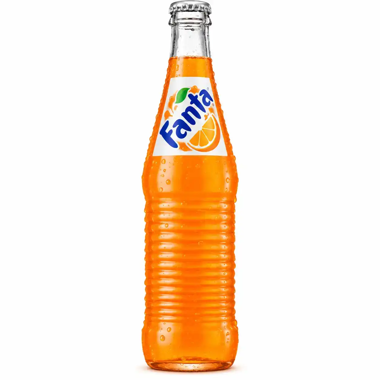Fanta Glass Btl — Uncap the joyful burst of Fanta's signature fruit aroma at Apna Bazar - Eatery